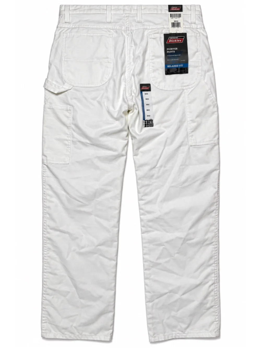 Genuine Dickies White Painter Pants NEW Relaxed Fit Utility Work Trousers 38x32